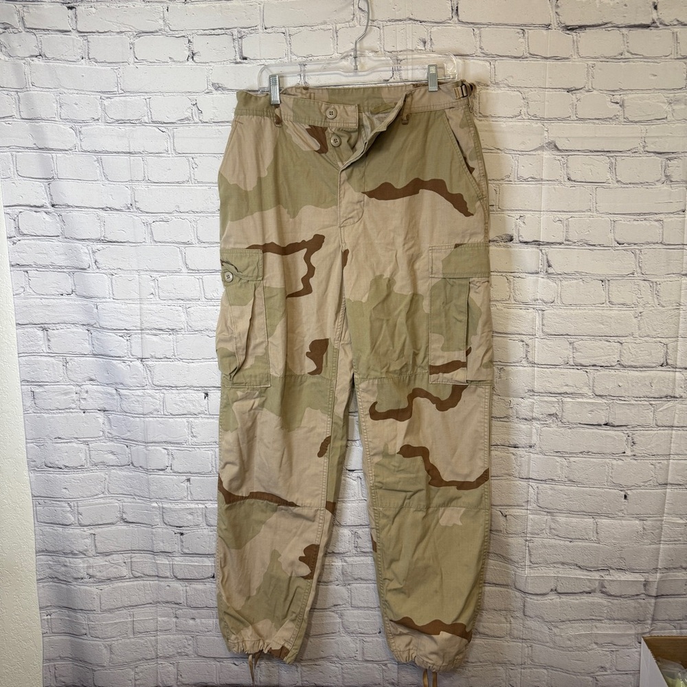 Vintage US Military 3 Color Desert Camo Cargo Pants Medium Regular Y2K Tactical